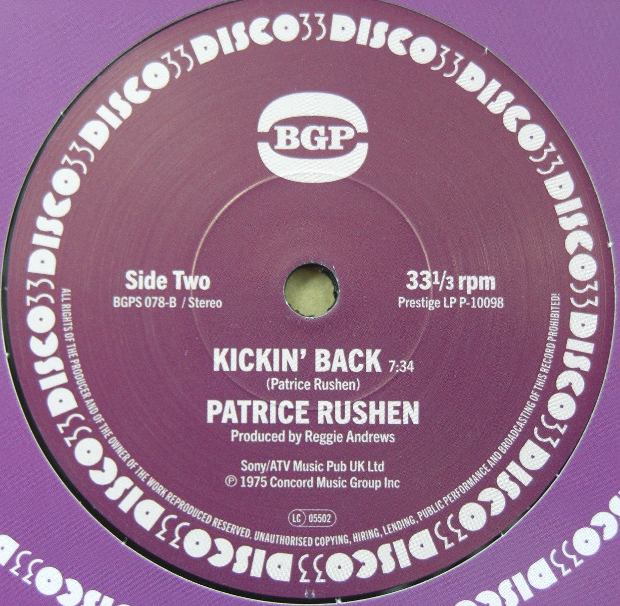 Patrice Rushen – Haw-Right Now / Kickin' Back 7"