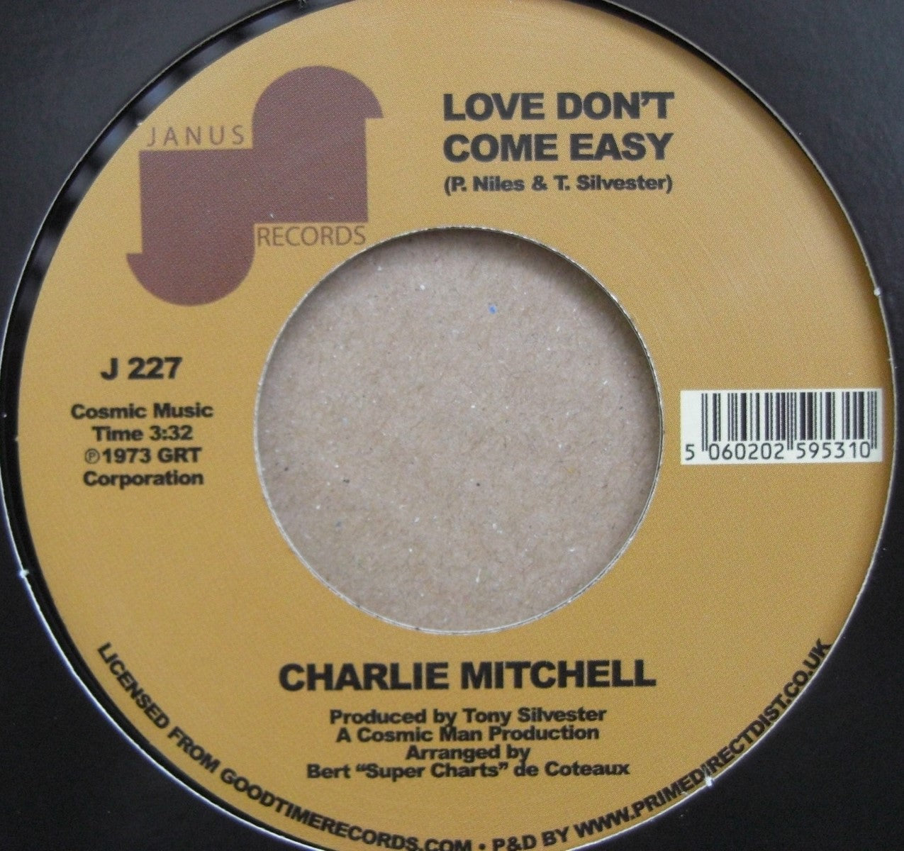 Charlie Mitchell – After Hours / Love Don't Come Easy 7"