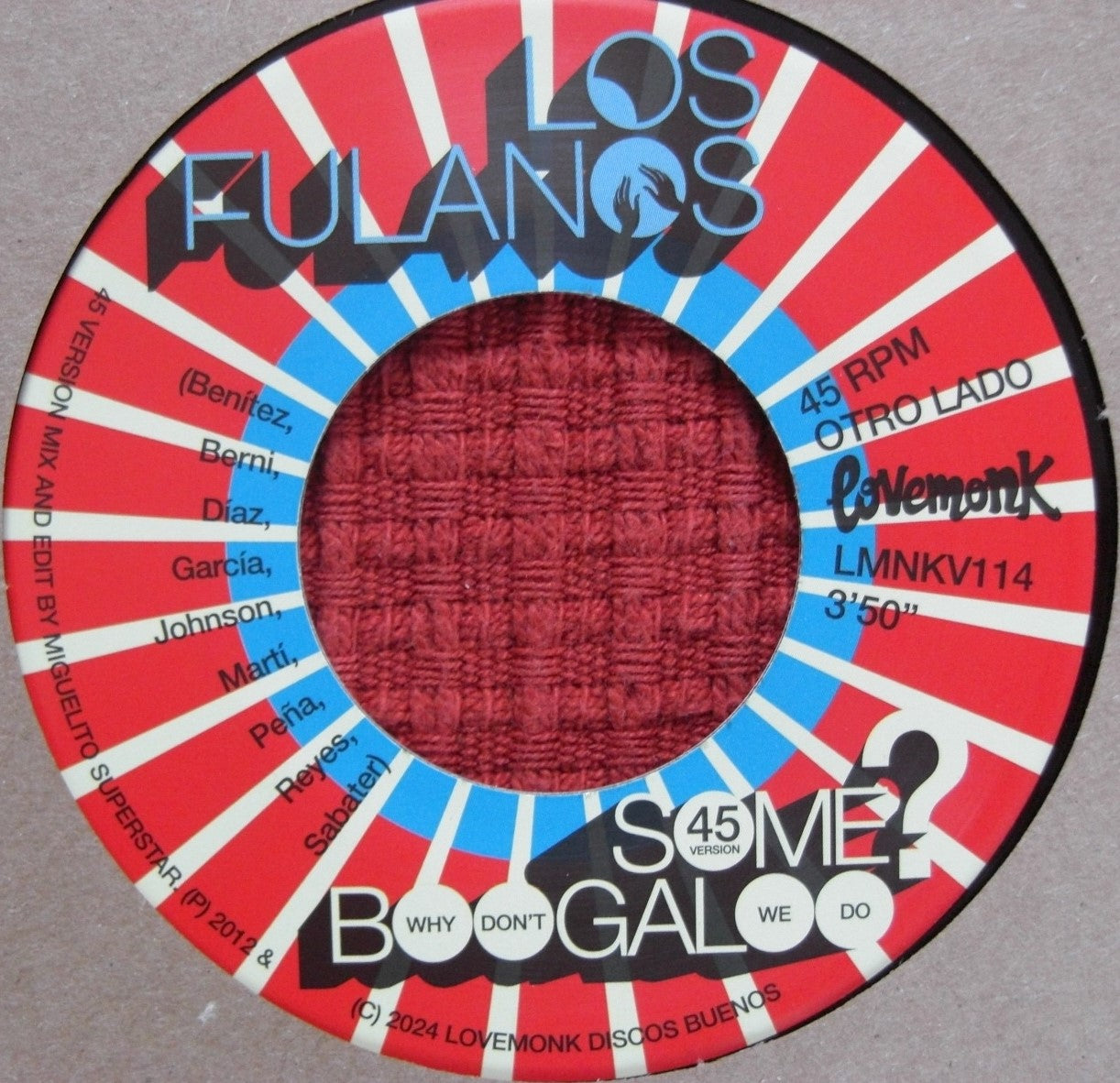 Los Fulanos – Blue Monday / Why Don’t We Do Some Boogaloo 7"