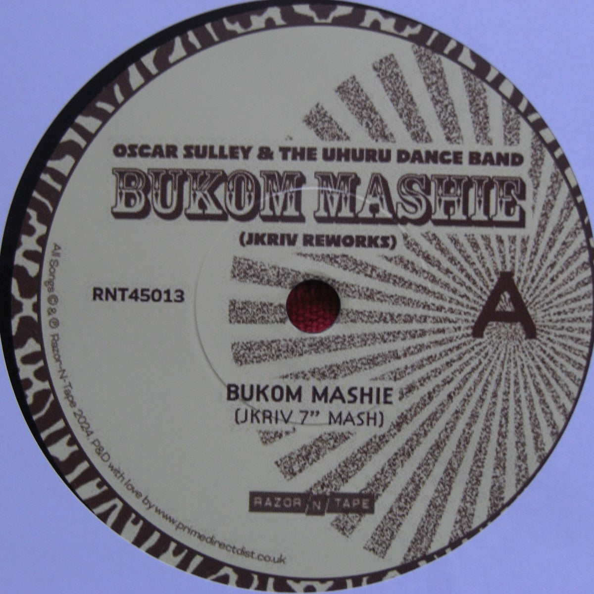 Oscar Sulley & The Uhuru Dance Band – Bukom Mashie 7"
