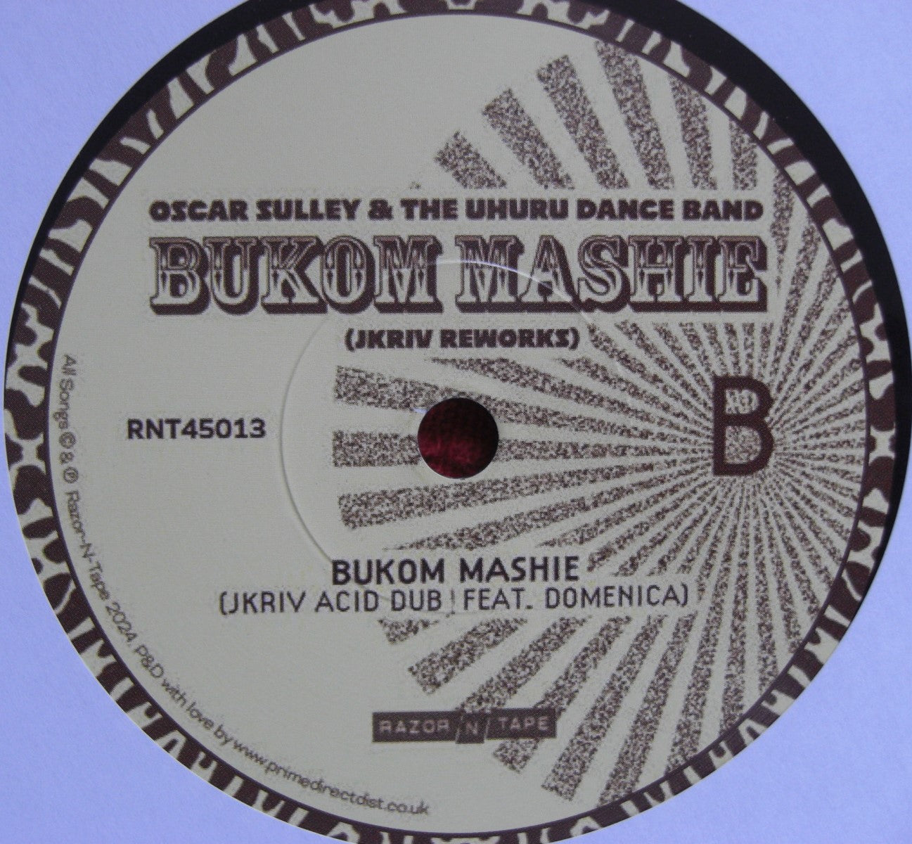 Oscar Sulley & The Uhuru Dance Band – Bukom Mashie 7"
