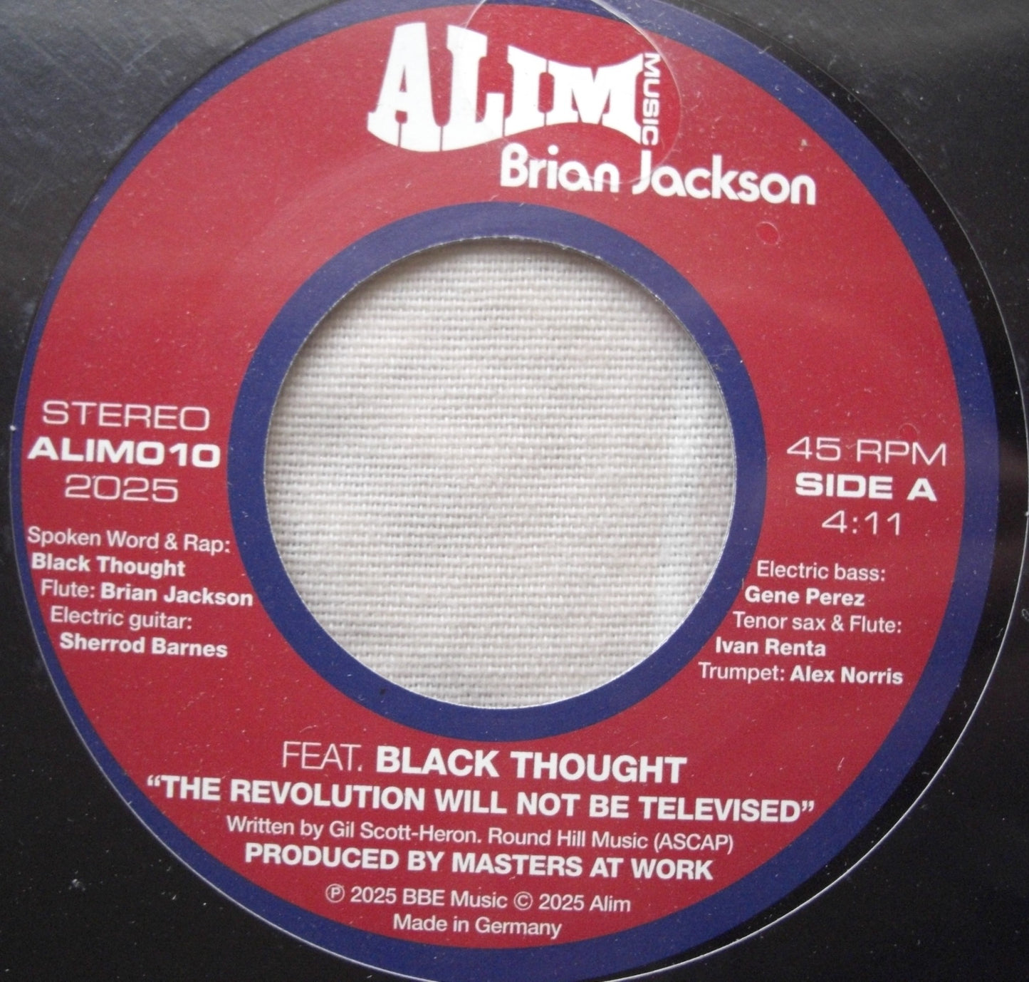 Brian Jackson - The Revolution Will Not Be Televised Vinyl, 7", Reissue