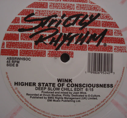 Josh Wink (Winx) – Higher State Of Conciousness Vinyl, 12, Repress splattered