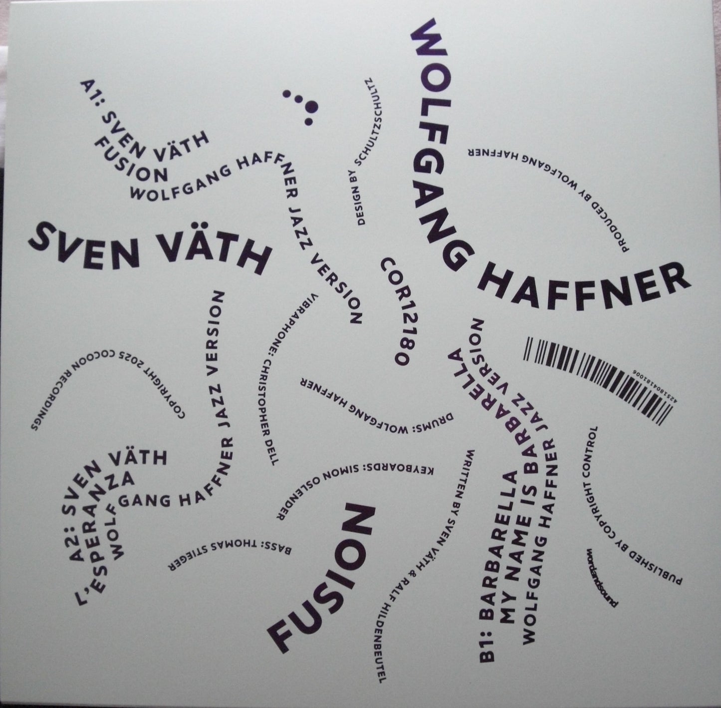 Sven Väth x Wolfgang Haffner - Fusion/ L'Esperanza/ Barbarella (Wolfgang Haffner Jazz Versions) Vinyl, 12"