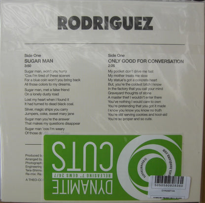 Sixto Rodriguez - Sugar Man / Only Good For Conversation Vinyl, 7"