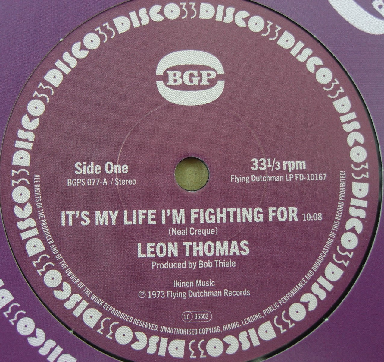 Leon Thomas – It's My Life I'm Fighting For 7"