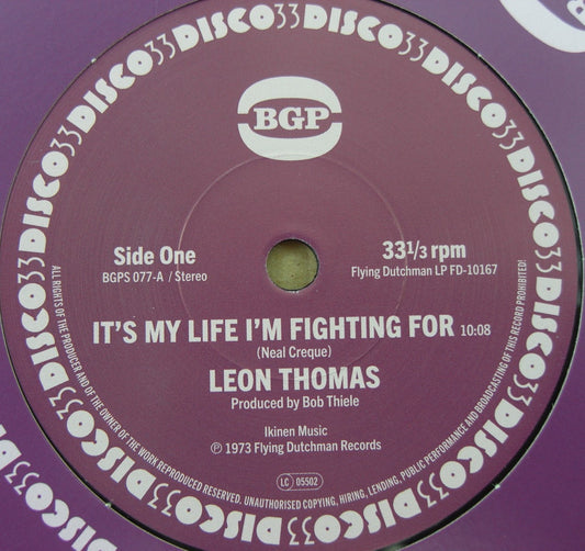 Leon Thomas – It's My Life I'm Fighting For 7"