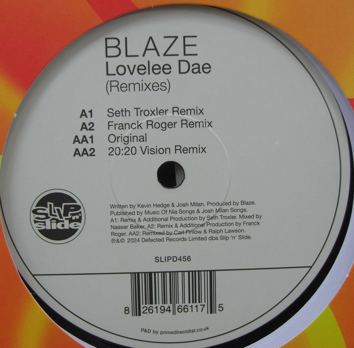Blaze – Lovelee Dae (Remixes) Vinyl, 12" Single