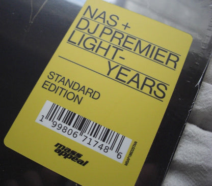 Nas + DJ Premier - Light-Years 2x Vinyl, LP, Album black
