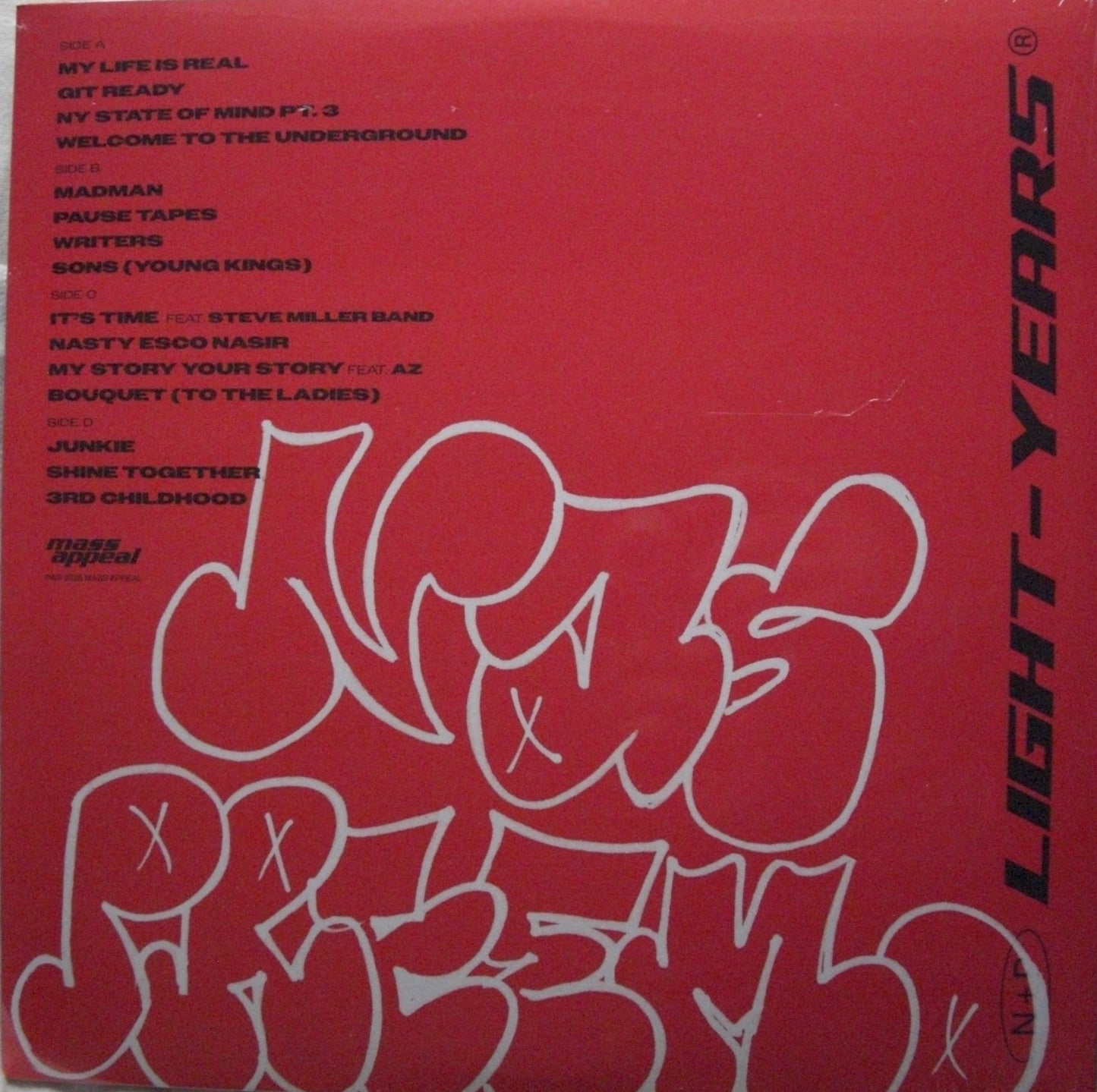 Nas + DJ Premier - Light-Years 2x Vinyl, LP, Album, Limited Edt red