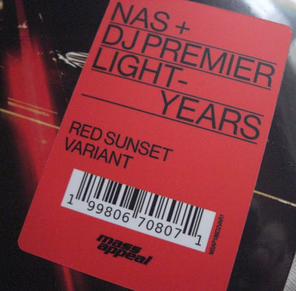 Nas + DJ Premier - Light-Years 2x Vinyl, LP, Album, Limited Edt red