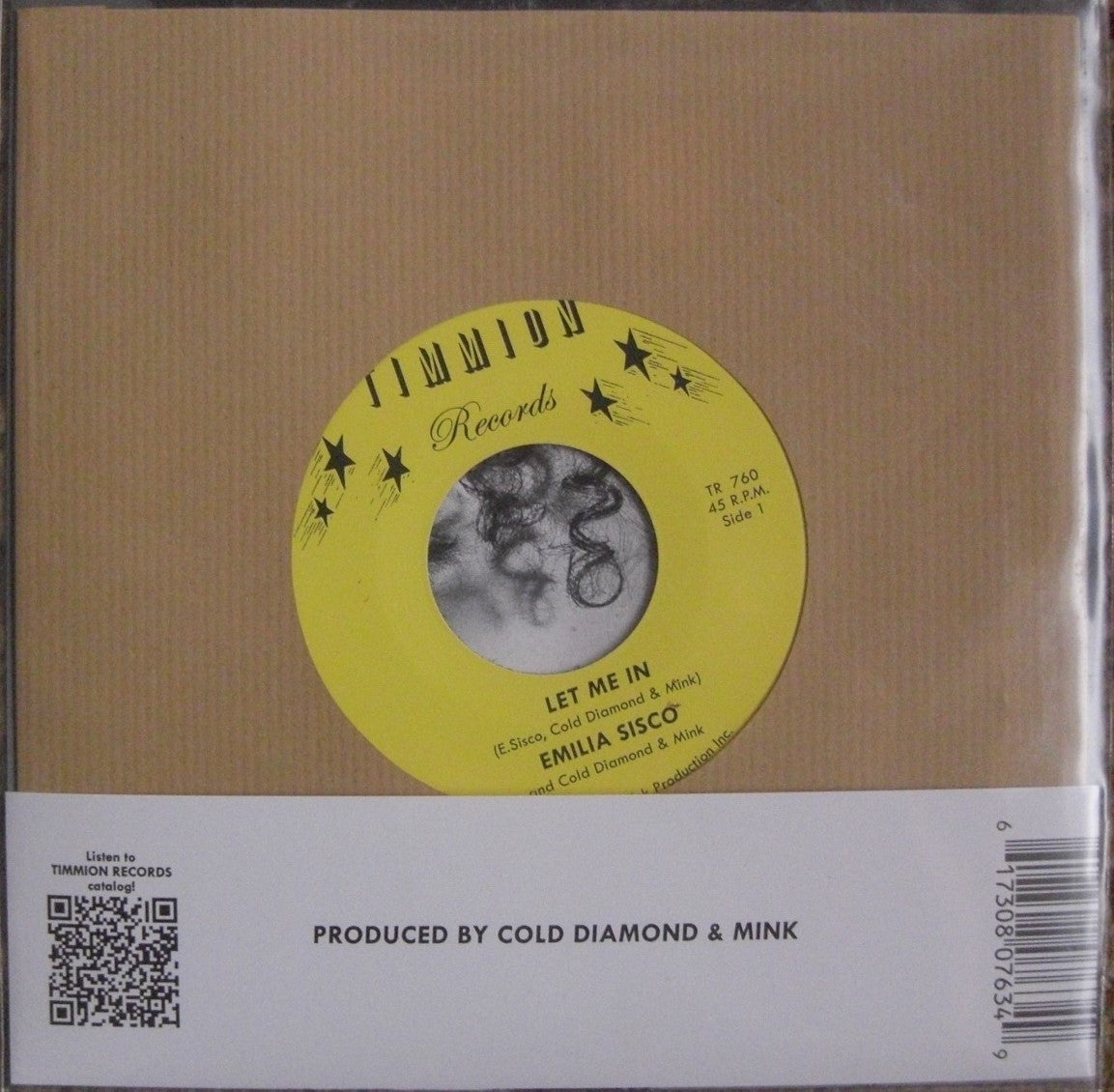 Emilia Sisco, Cold Diamond &amp; Mink – Déjame entrar / Pasada la medianoche 7"