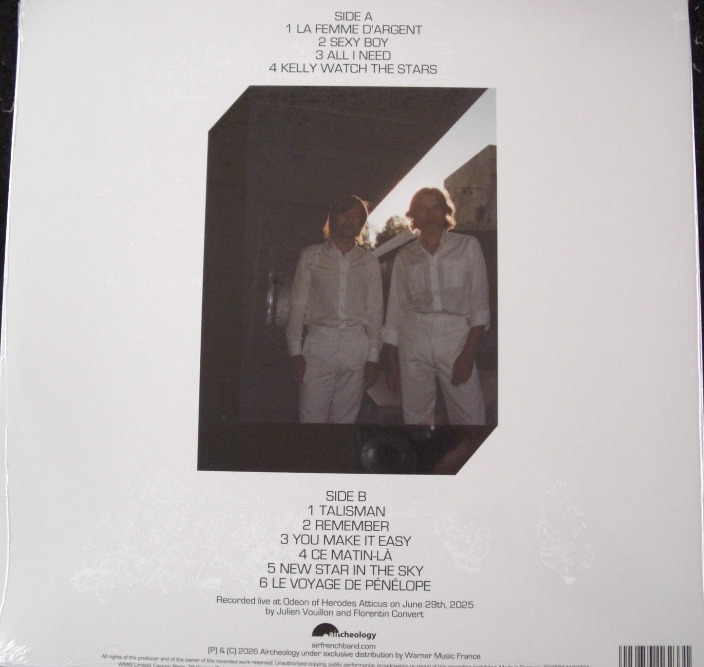 AIR - Moon Safari (Live At The Herodes Atticus Odeon, Athens) Vinyl, LP, Album RSD 2026