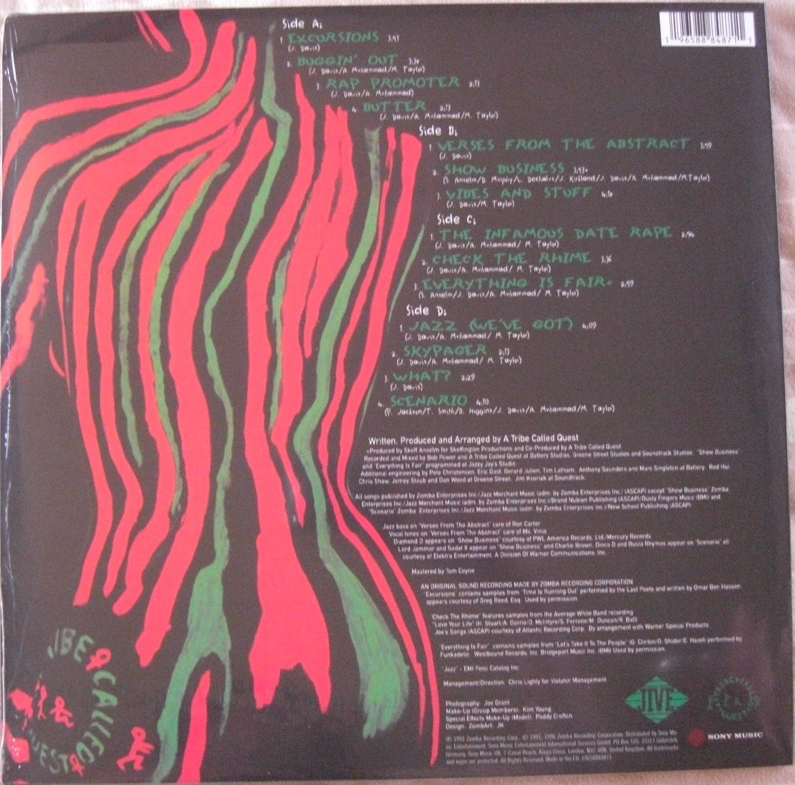 A Tribe Called Quest – The Low End Theory 2x Vinyl, LP, Album Repress 2024