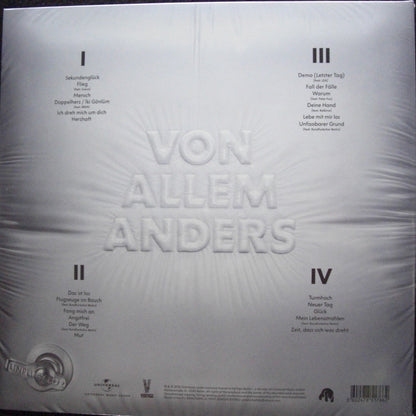 Herbert Grönemeyer – Von Allem Anders (Unplugged No 2) 2x Vinyl, LP, Album black/ white