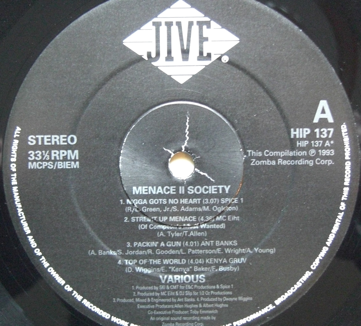 Menace II Society - Banda sonora 2x Vinilo LP Compilación Reino Unido 1993
