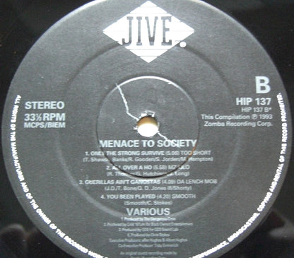 Menace II Society - Banda sonora 2x Vinilo LP Compilación Reino Unido 1993