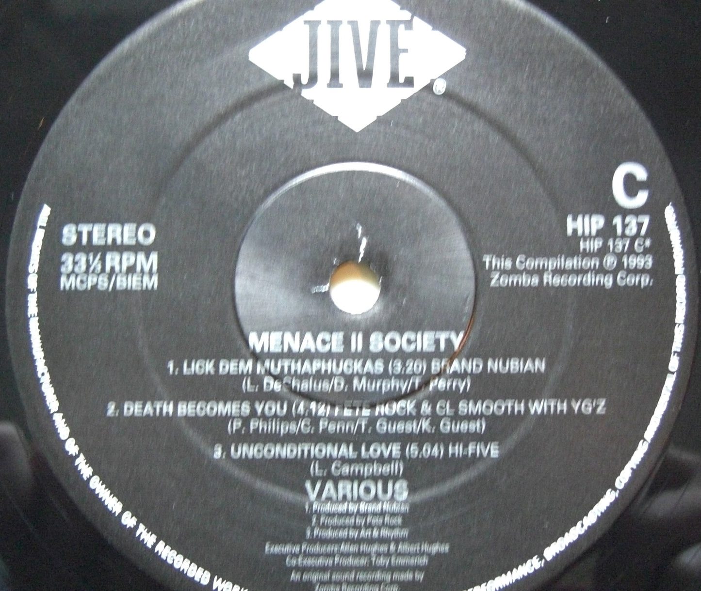 Menace II Society - Banda sonora 2x Vinilo LP Compilación Reino Unido 1993