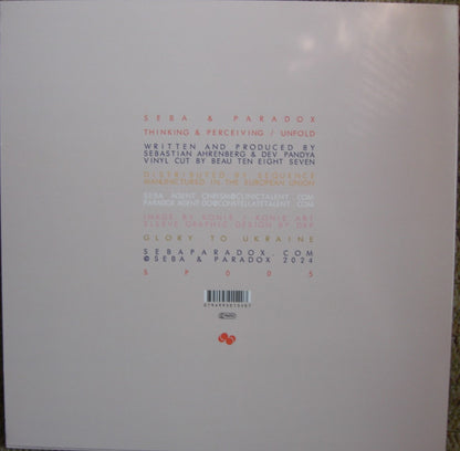 Seba & Paradox – Thinking & Perceiving / Unfold Vinyl, 12" Single