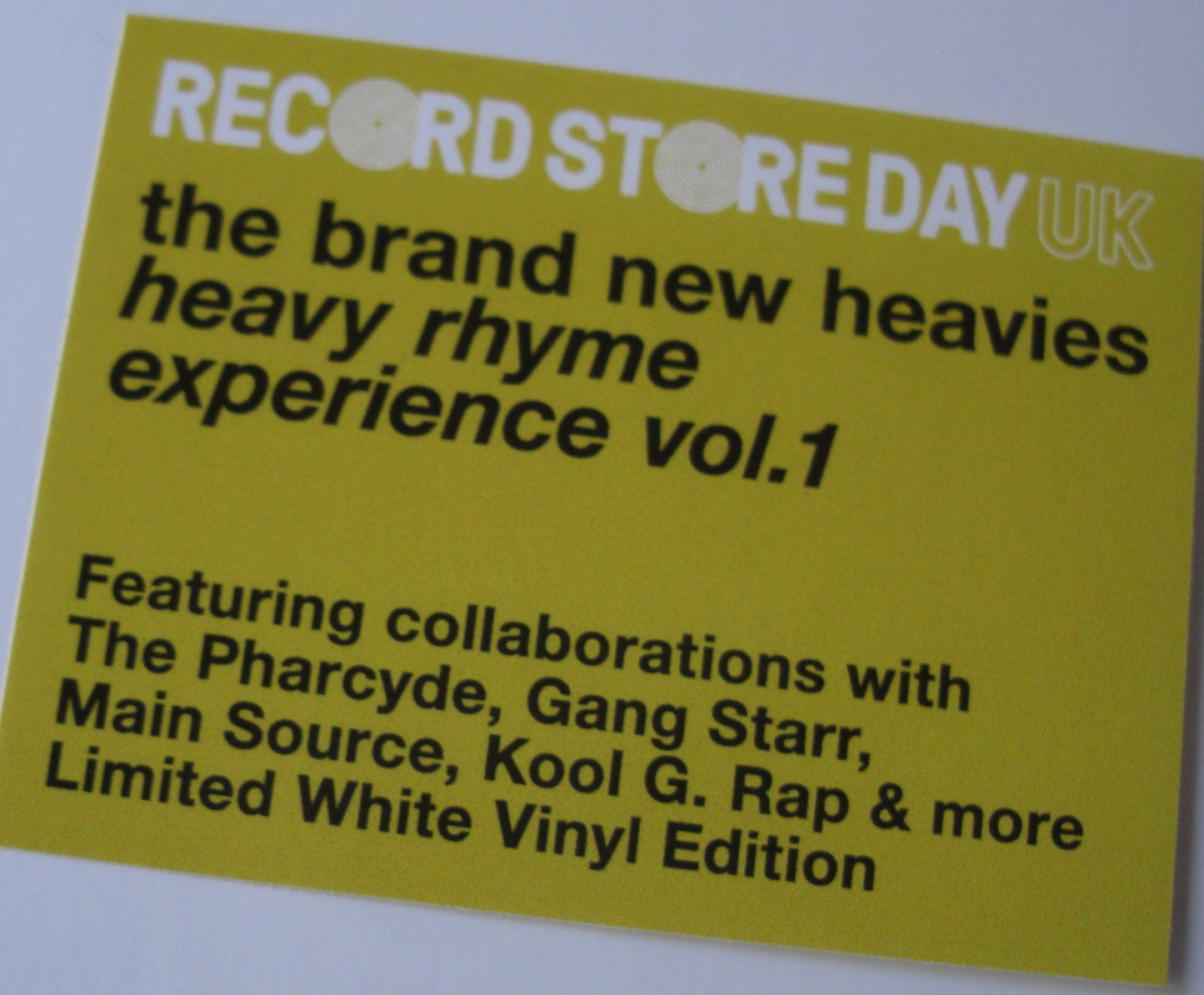 The Brand New Heavies – Heavy Rhyme Experience: Vol. 1 Vinyl, LP, Album, Reissue white RSD 2026