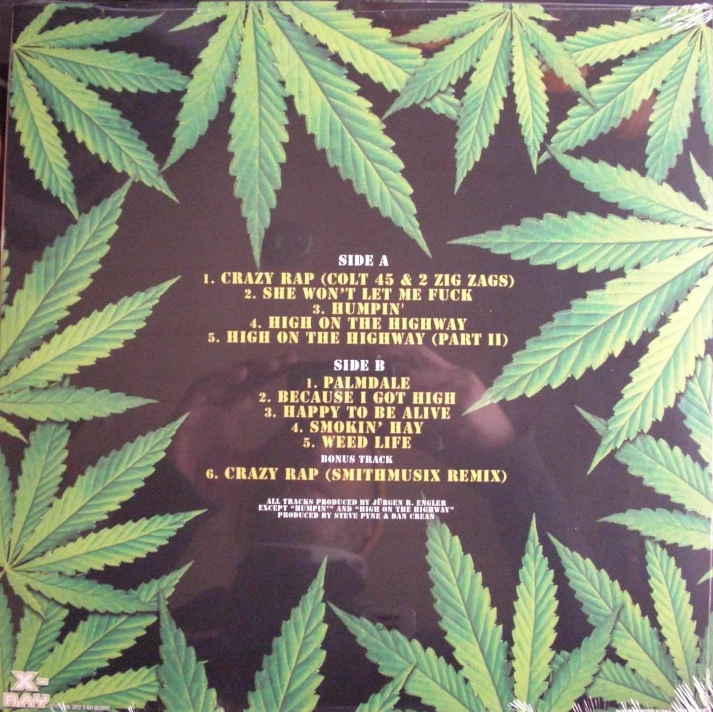 Afroman - Crazy Rap Vinyl, LP, Compilation, Reissue, Limited Edt green