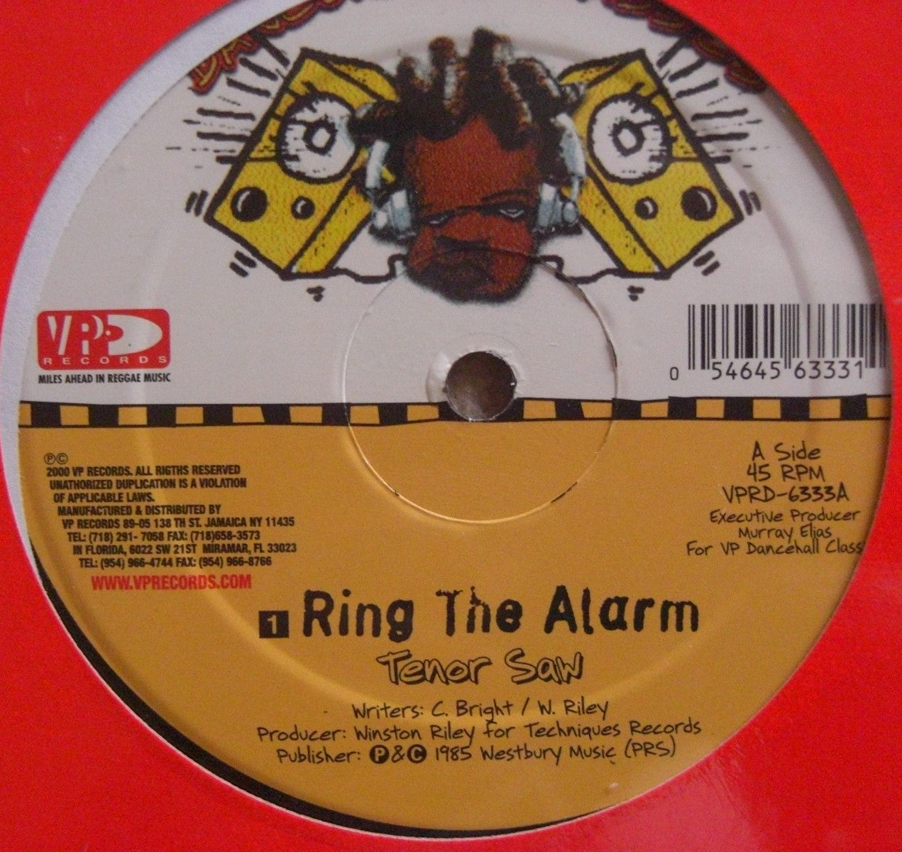 Tenor Saw / Nardo Ranks – Ring The Alarm / Skin Out Vinyl, 12" Single