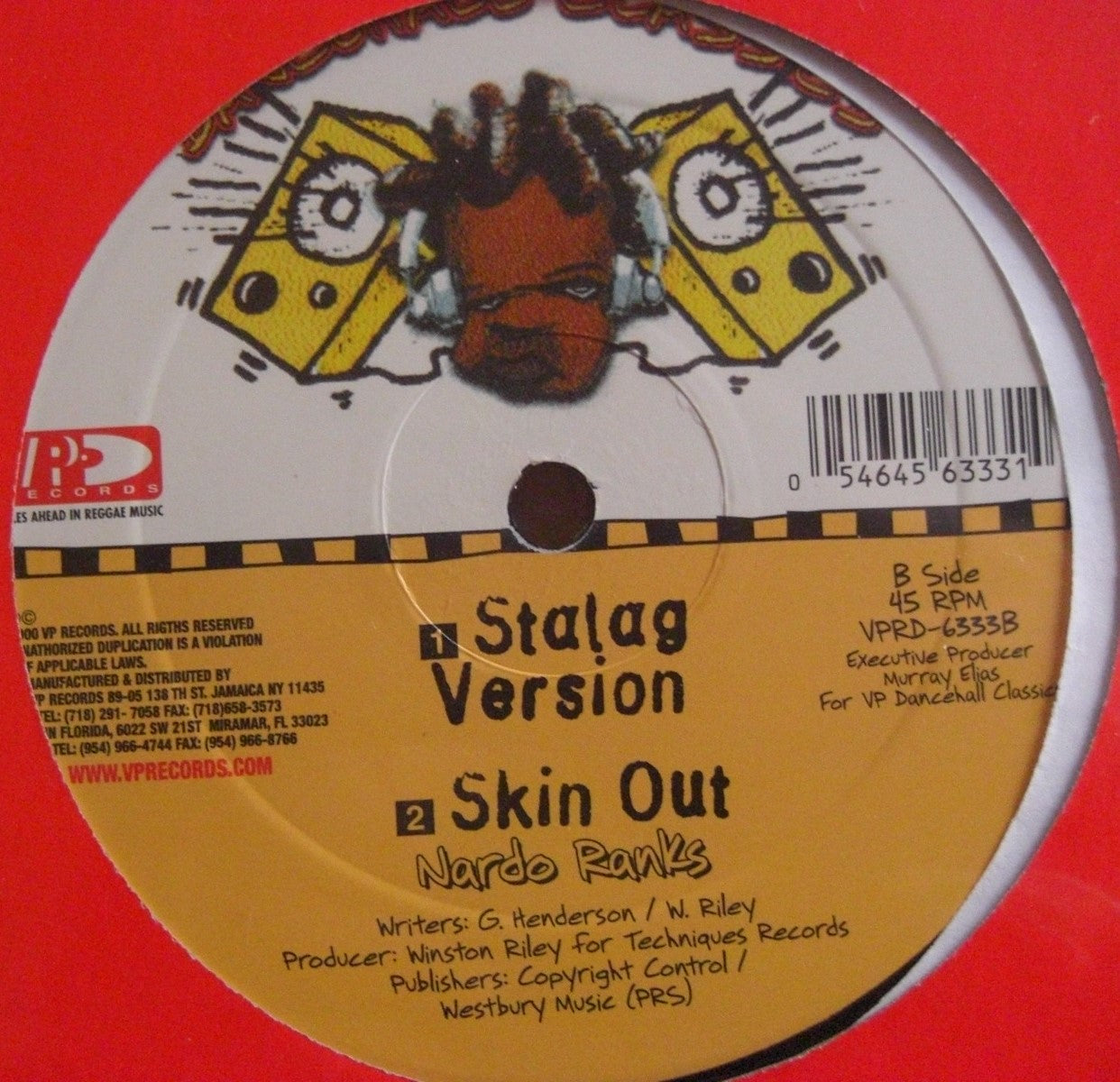 Tenor Saw / Nardo Ranks – Ring The Alarm / Skin Out Vinyl, 12" Single
