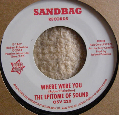 The Epitome Of Sound – You Don't Love Me / Where Were You 7"