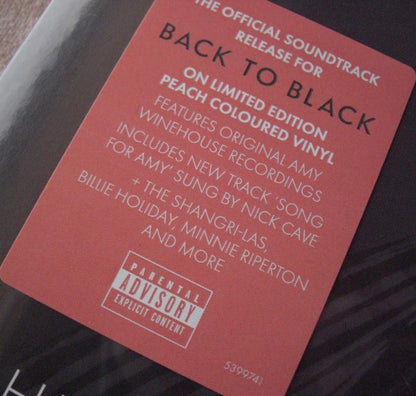 Amy Winehouse / Various – Back To Black (Songs From The Original Motion Picture) Vinyl, LP, Compilation, Limited Edt peach