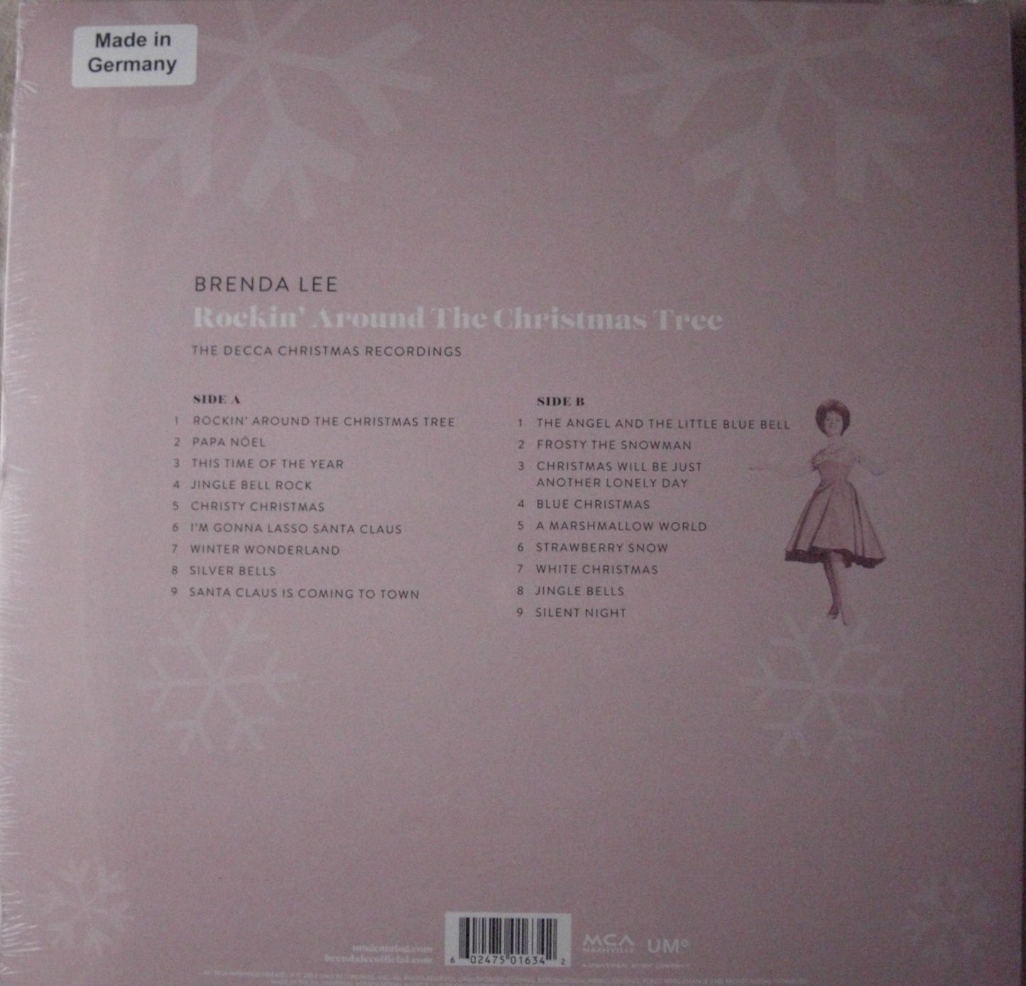 Brenda Lee – Rockin' Around The Christmas Tree: The Decca Christmas Recordings Vinyl, LP, Compilation, Reissue, Limited Edt pink