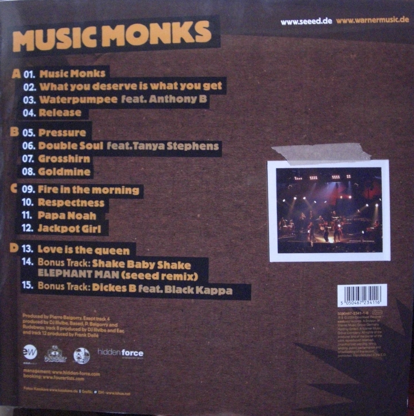 Seeed – Music Monks 2x Vinyl, LP, Album, International Version