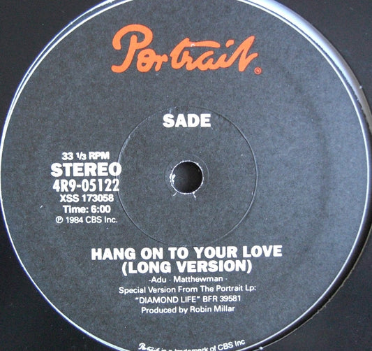 Sade – Hang On To Your Love (12" Version) Vinyl, 12" Single