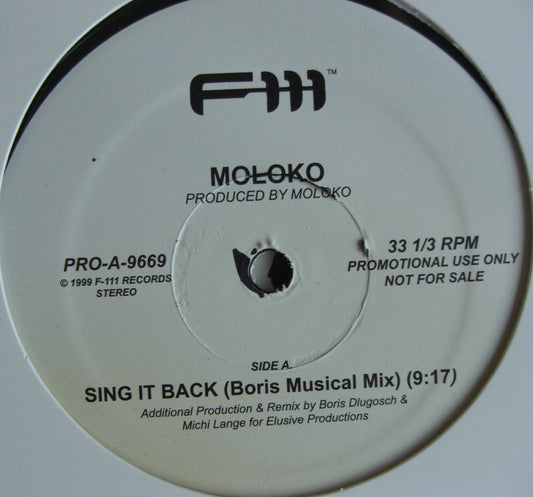 Moloko – Sing It Back Vinyl, 12" Single