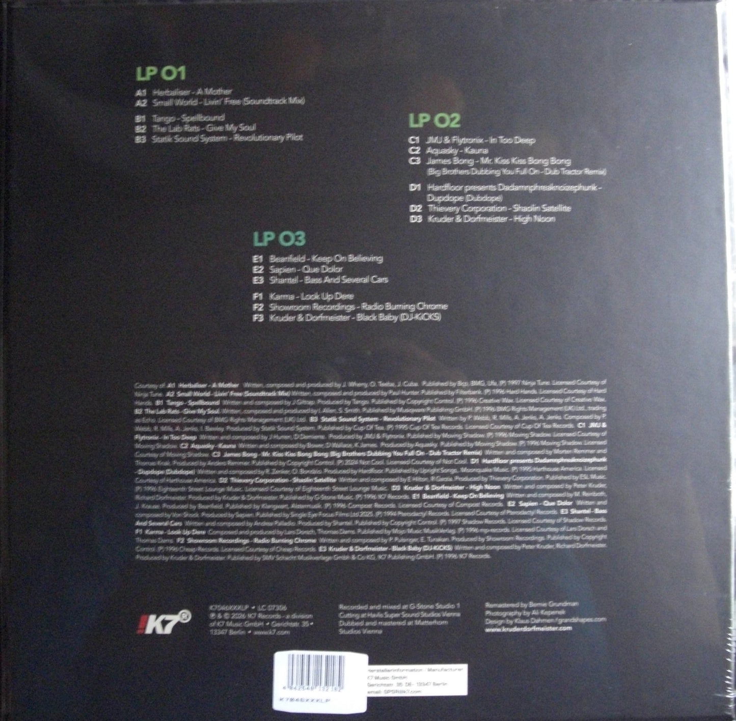Kruder & Dorfmeister – DJ-Kicks 3x Vinyl, 12", Compilation, Reissue, 30th Anniversary, Box-Set