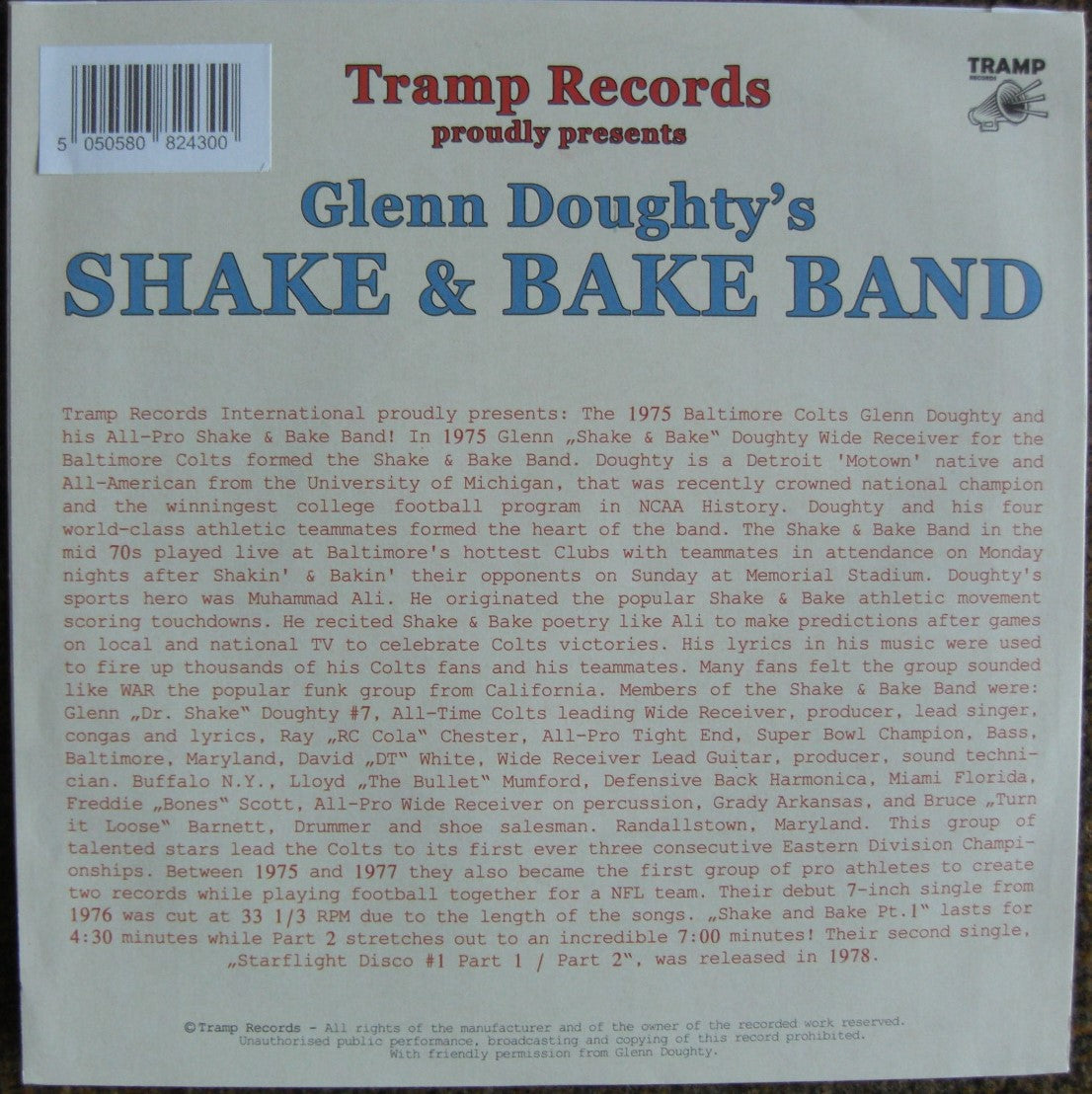 The Shake &amp; Bake Band - Vinilo Shake And Bake Pt.I/II, 7"