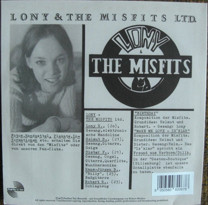 Lony + The Misfits Ltd. – Make Me Love (Is' Klar) / Birthday Vinyl, 7"