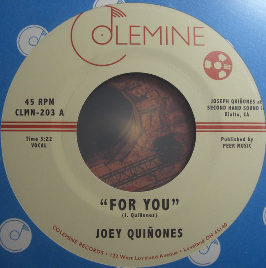 Joey Quinones – For You / On Taitt St. Vinyl, 7"