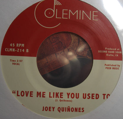 Joey Quinones – There Must Be Something / Love Me Like You Used To Vinyl, 7" clear