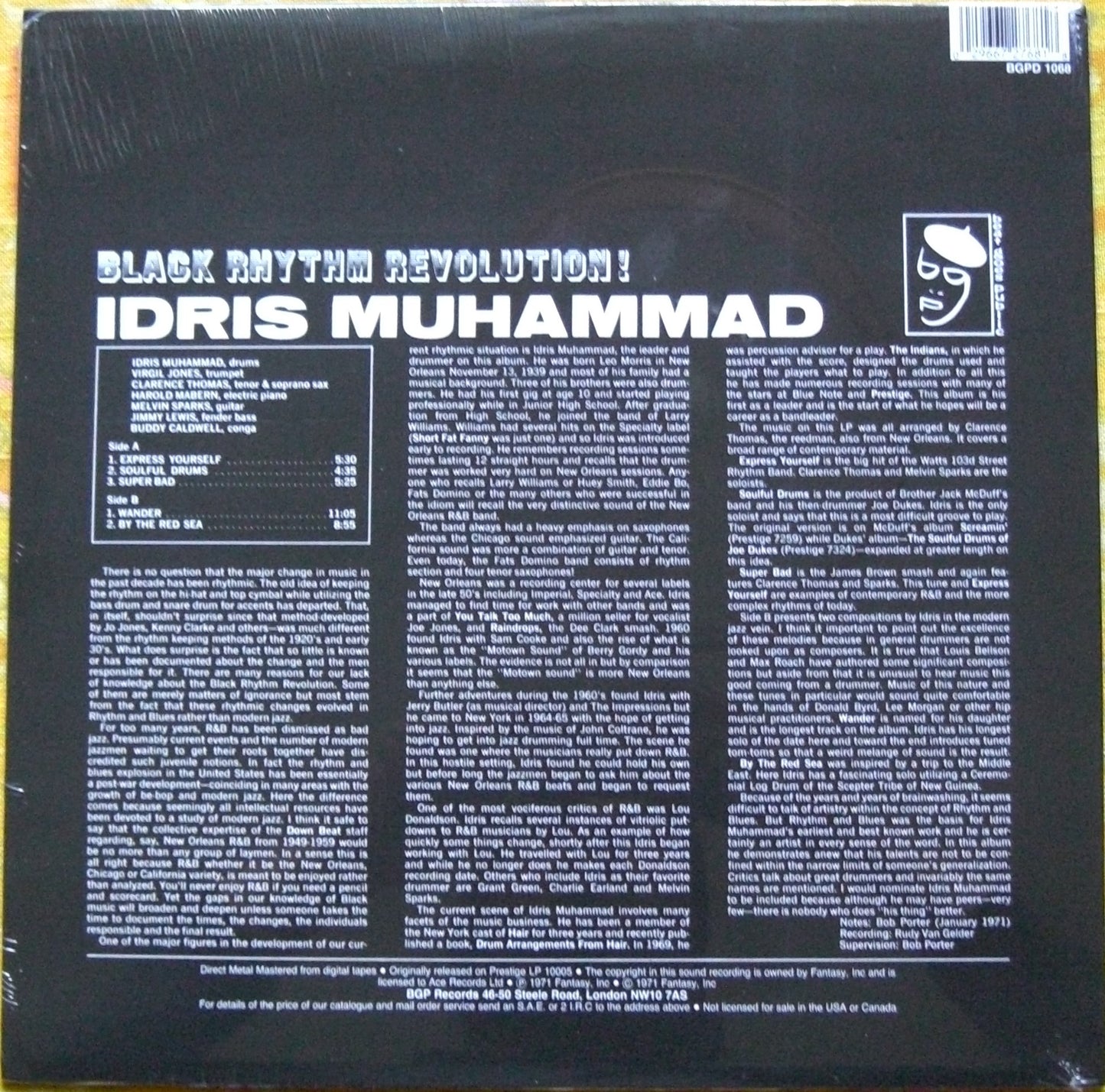 Idris Muhammad – Black Rhythm Revolution! Vinyl, LP, Album
