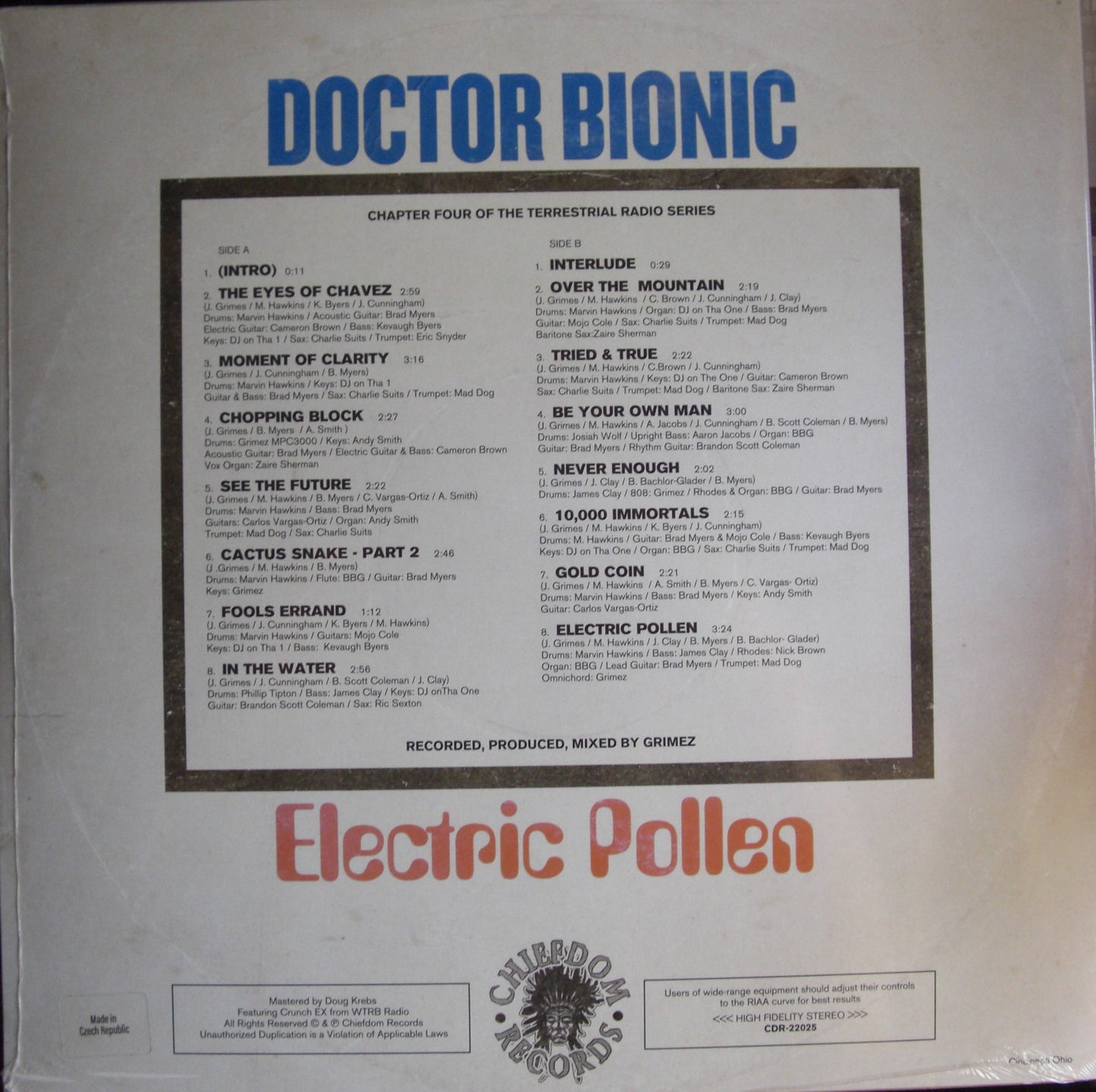 Doctor Bionic - Electric Pollen Vinyl, LP, Album, Limited Edt sky blue