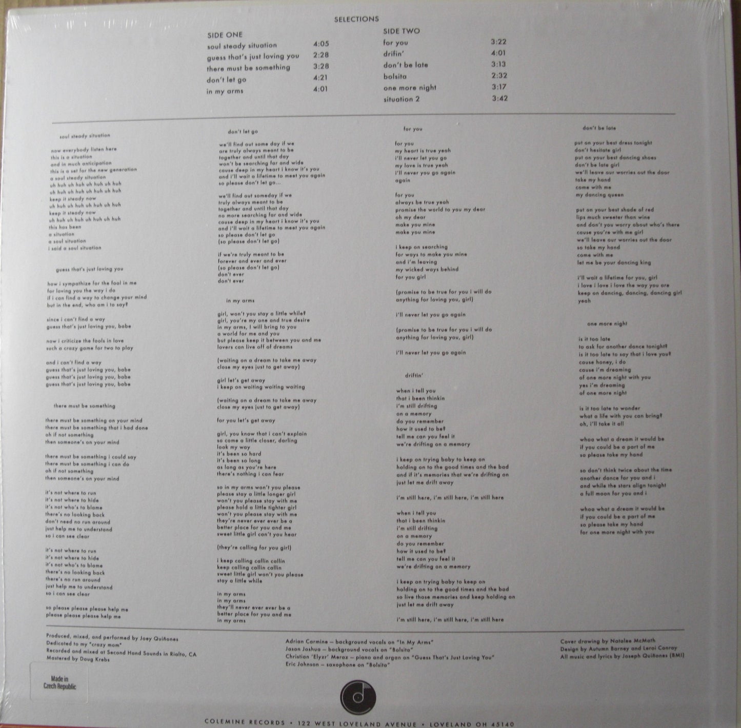 Joey Quinones - Inna Soul Steady Situation Vinyl, LP, Album