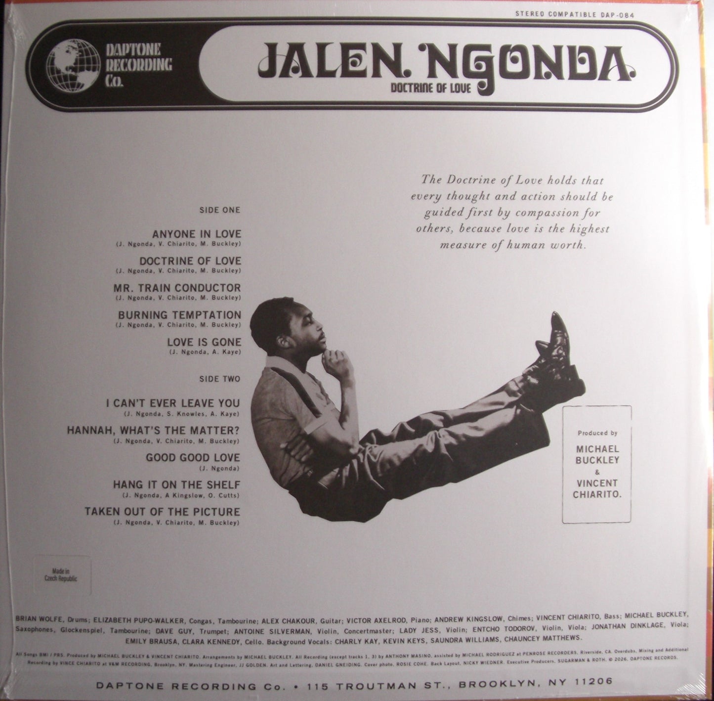 Jalen Ngonda - Doctrine Of Love Vinyl, LP, Album, Limited Edt clear