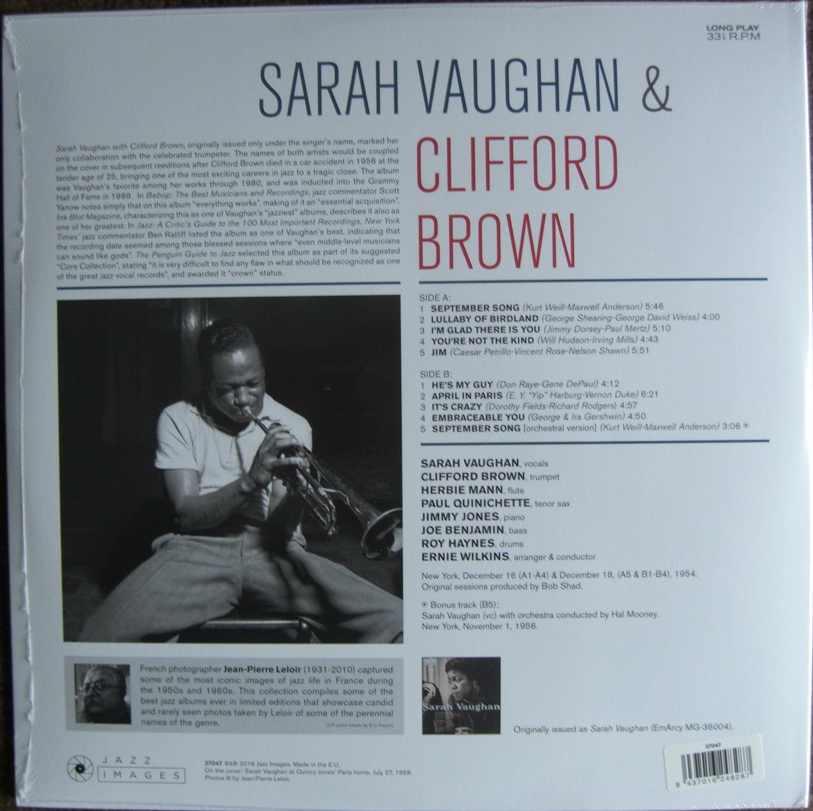 Sarah Vaughan & Clifford Brown – Sarah Vaughan & Clifford Brown Vinyl, LP, Album