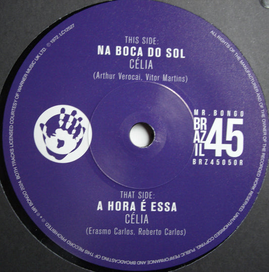 Celia – Na Boca Do Sol / A Hora é Essa Vinyl, 7"