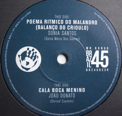 Sonia Santos / Joao Donato – Poema Ritmico Do Malandro / Cala Boca Menino Vinyl, 7"