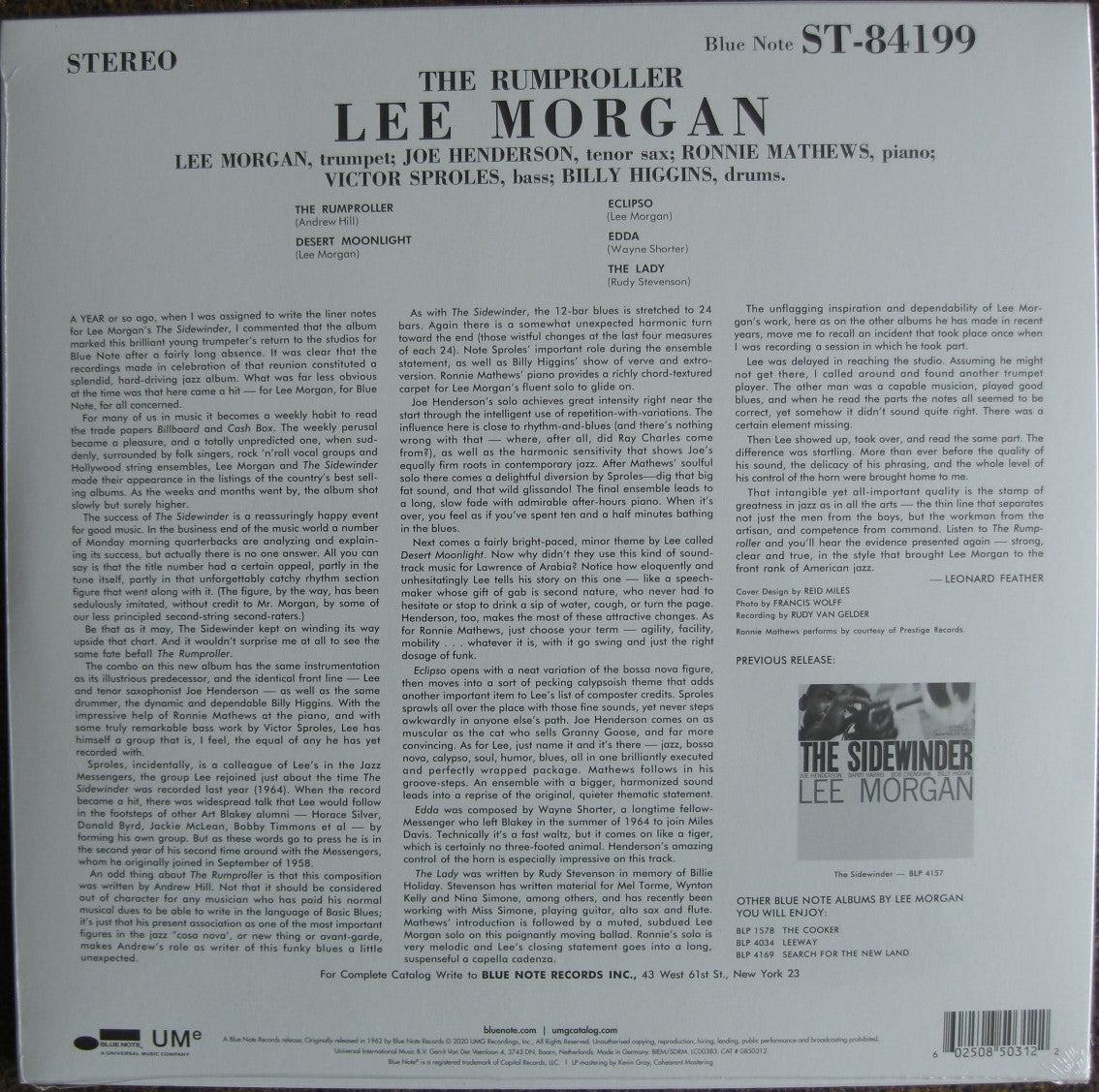 Lee Morgan – The Rumproller Vinyl, LP, Album