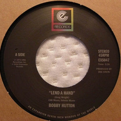 Bobby Hutton – Lend A Hand / Come See What's Left Of Me 7"
