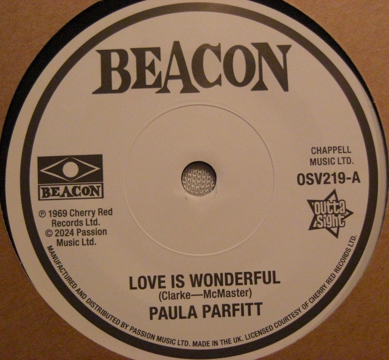 Paula Parfitt, Jeannie Dee – Love Is Wonderful 7"