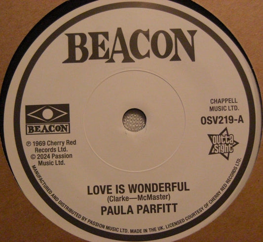 Paula Parfitt, Jeannie Dee – Love Is Wonderful 7"