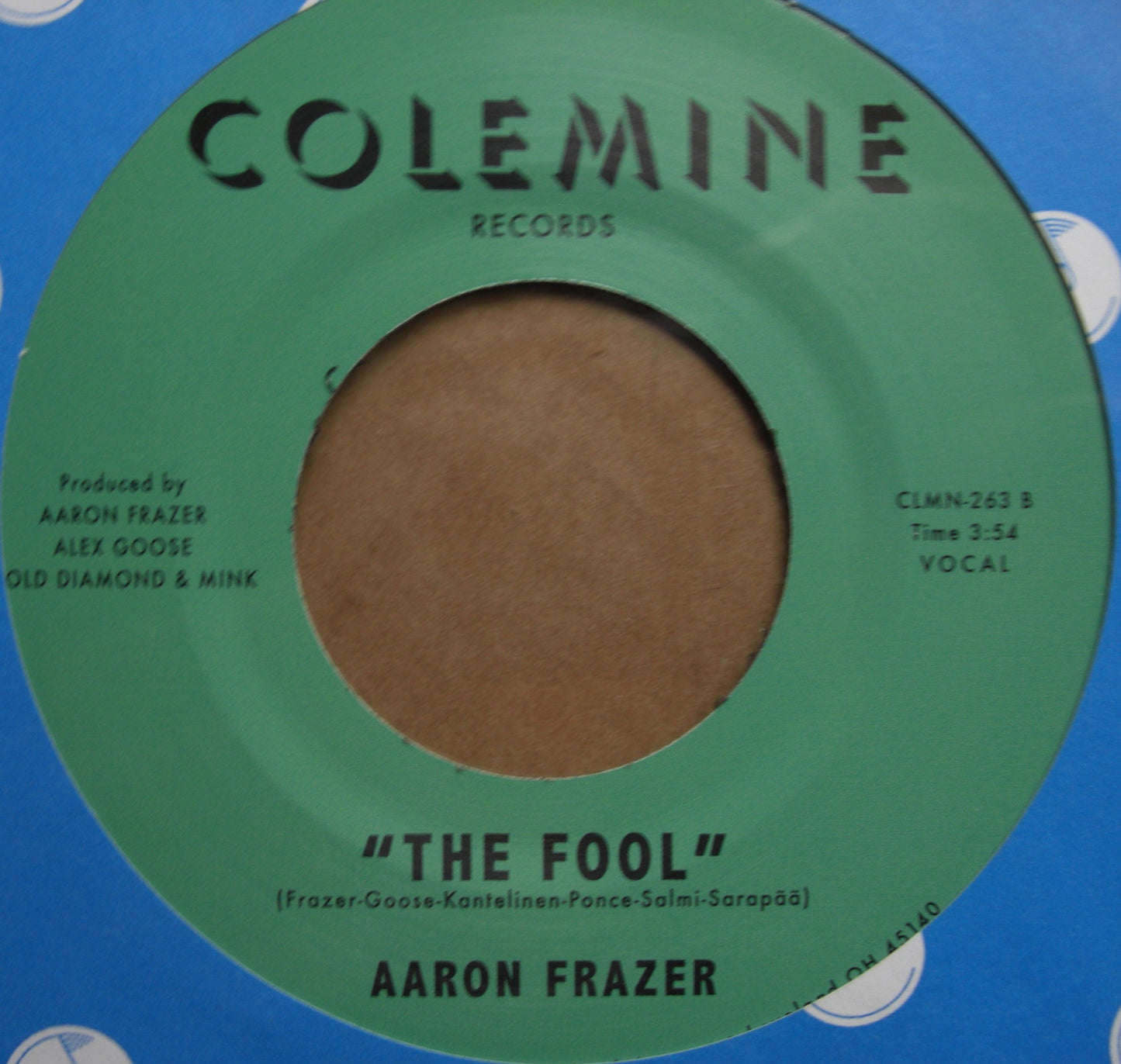 Aaron Frazer - It's A Shame / The Fool Vinyl, 7"
